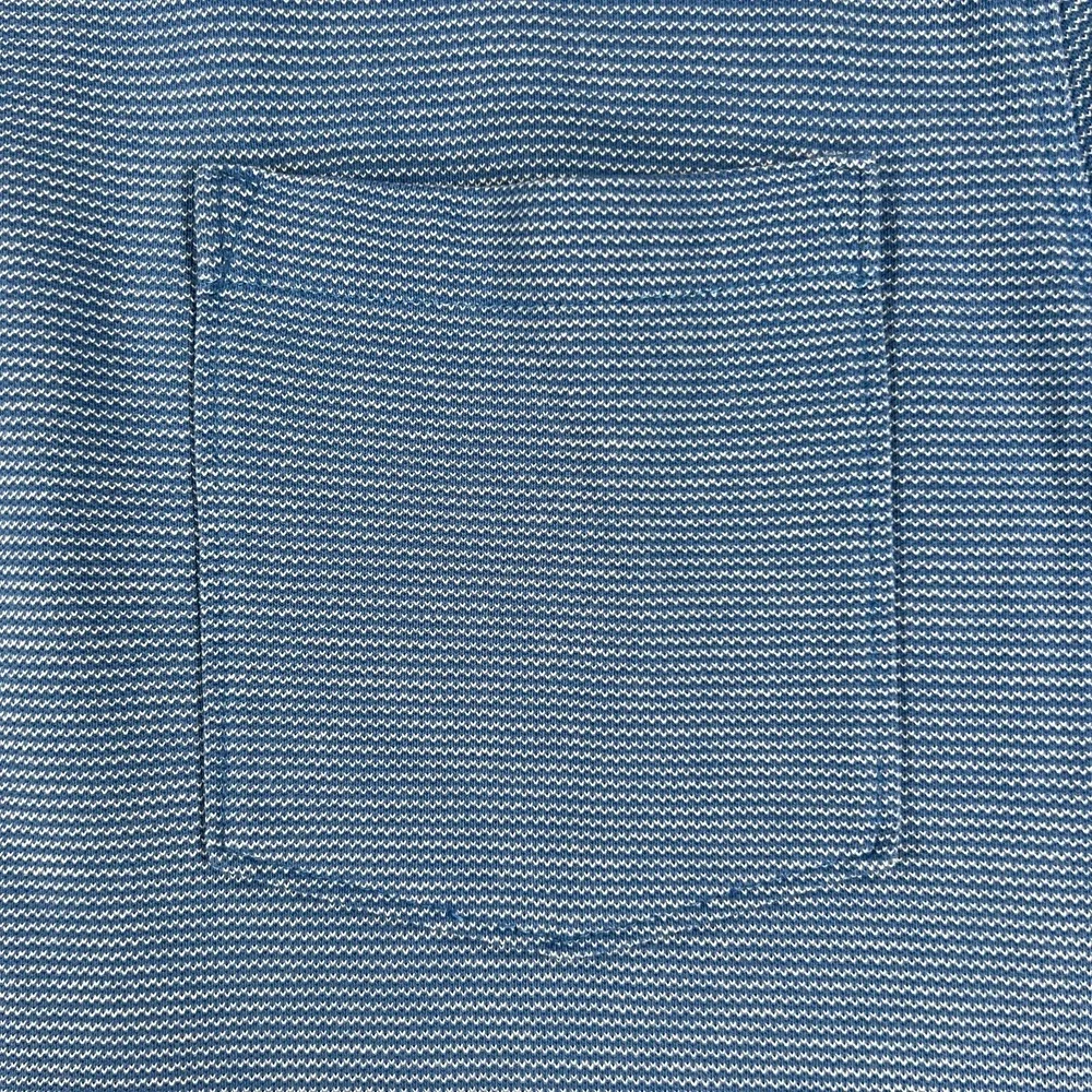 Banana Republic Mens Size Large Blue Short Sleeve Polo Shirt Night Soft Sharp